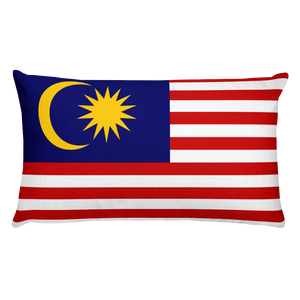 Default Title Malaysia Flag Allover Print Rectangular Pillow Home by Design Express