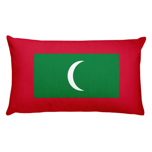 Default Title Maldives Flag Allover Print Rectangular Pillow Home by Design Express
