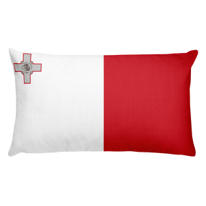 Default Title Malta Flag Allover Print Rectangular Pillow Home by Design Express