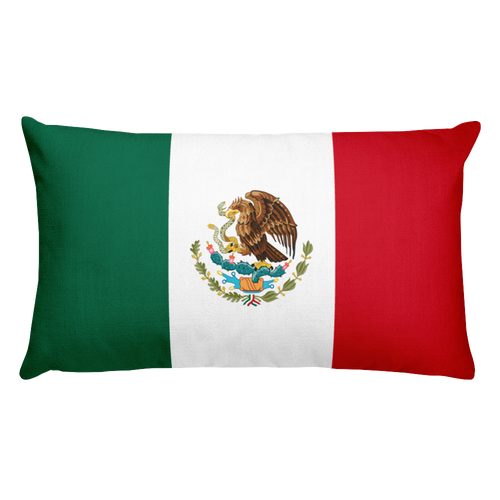 Default Title Mexico Flag Allover Print Rectangular Pillow Home by Design Express
