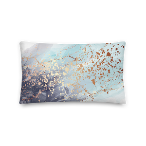 Soft Blue Gold Premium Pillow by Design Express