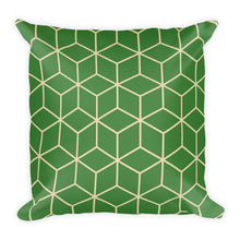 Diamonds Green Square Premium Pillow by Design Express