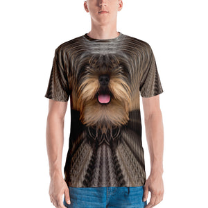 XS Yorkshire Terrier "All Over Animal" Men's T-shirt All Over T-Shirts by Design Express