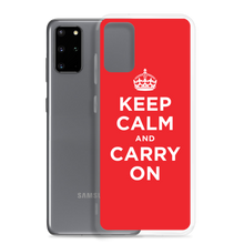 Keep Calm and Carry On Red Samsung Case by Design Express