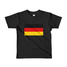 Black / 2yrs Germany Flag Short sleeve kids t-shirt by Design Express