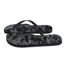 Dark Grey Digital Camouflage Flip-Flops by Design Express