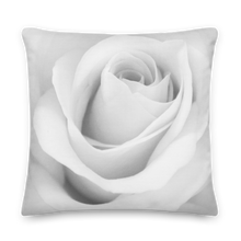 White Rose Square Premium Pillow by Design Express