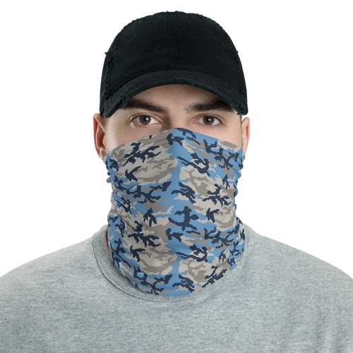 Default Title Blue Forest Camo Neck Gaiter Masks by Design Express