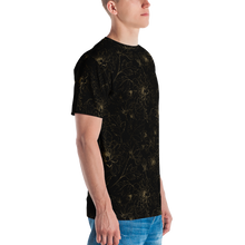 Golden Floral Men's T-shirt by Design Express