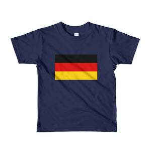 Navy / 2yrs Germany Flag Short sleeve kids t-shirt by Design Express