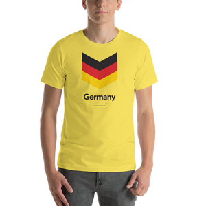 Yellow / S Germany "Chevron" Unisex T-Shirt by Design Express