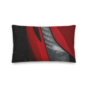 Red Automotive Rectangle Premium Pillow by Design Express