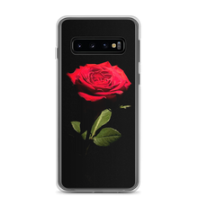 Samsung Galaxy S10 Red Rose on Black Samsung Case by Design Express