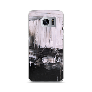 Samsung Galaxy S7 Edge Black & White Abstract Painting Samsung Case by Design Express