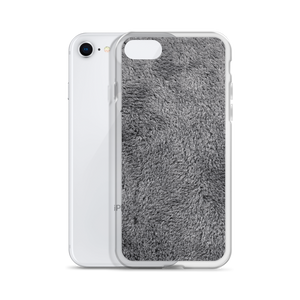 Soft Grey Fur Print iPhone Case by Design Express