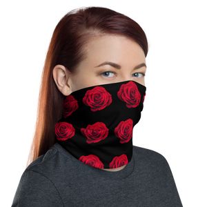 Charming Red Rose Neck Gaiter Masks by Design Express
