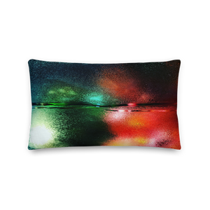 Rainy Bokeh Rectangle Premium Pillow by Design Express