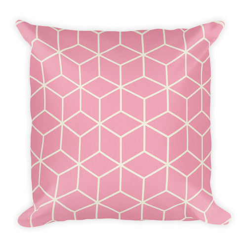 Default Title Diamonds Dusty Rose Square Premium Pillow by Design Express