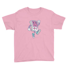 CharityPink / XS Game Boy Happy Walking Youth Short Sleeve T-Shirt by Design Express