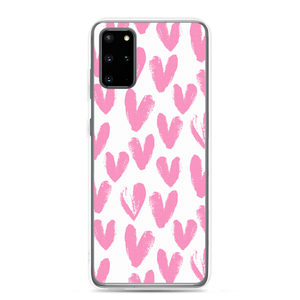 Samsung Galaxy S20 Plus Pink Heart Pattern Samsung Case by Design Express