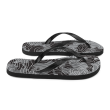 Grey Black Camoline Flip-Flops by Design Express