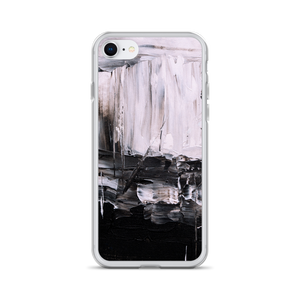 iPhone 7/8 Black & White Abstract Painting iPhone Case by Design Express