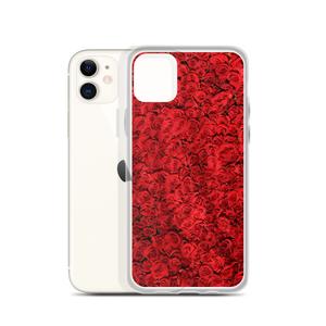 Red Rose Pattern iPhone Case by Design Express