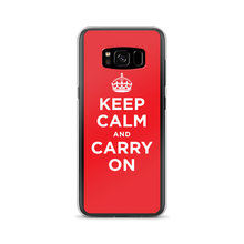 Samsung Galaxy S8 Keep Calm and Carry On Red Samsung Case by Design Express