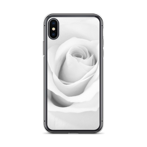 iPhone X/XS White Rose iPhone Case by Design Express