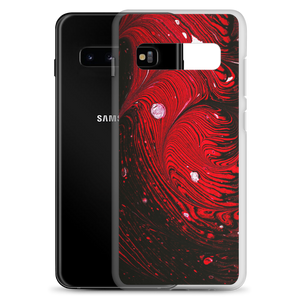 Black Red Abstract Samsung Case by Design Express