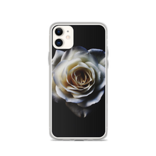 iPhone 11 White Rose on Black iPhone Case by Design Express