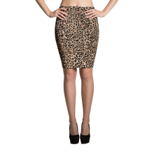XS Golden Leopard Pencil Skirt by Design Express