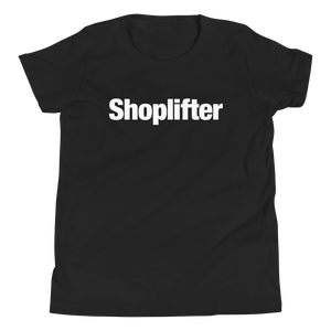Black / S Shoplifter Unisex Youth T-Shirt by Design Express