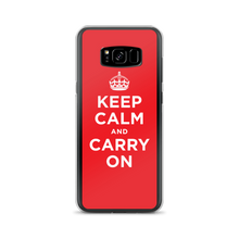 Samsung Galaxy S8+ Keep Calm and Carry On Red Samsung Case by Design Express
