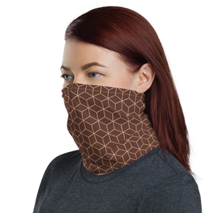 Diamond Brown Pattern Neck Gaiter Masks by Design Express