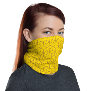 Diamond Yellow Pattern Neck Gaiter Masks by Design Express