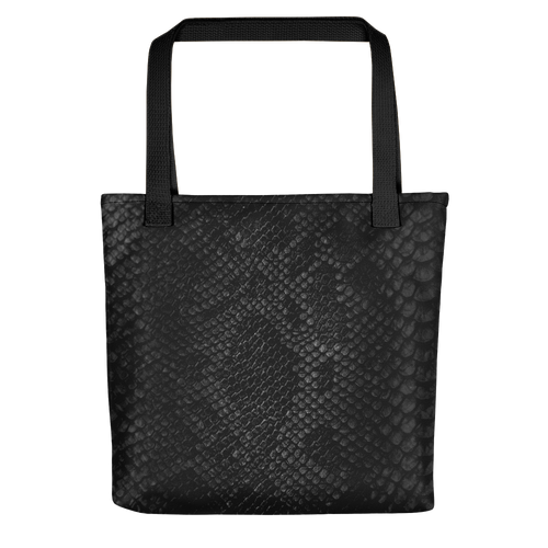 Default Title Black Snake Skin Print Tote Bag by Design Express
