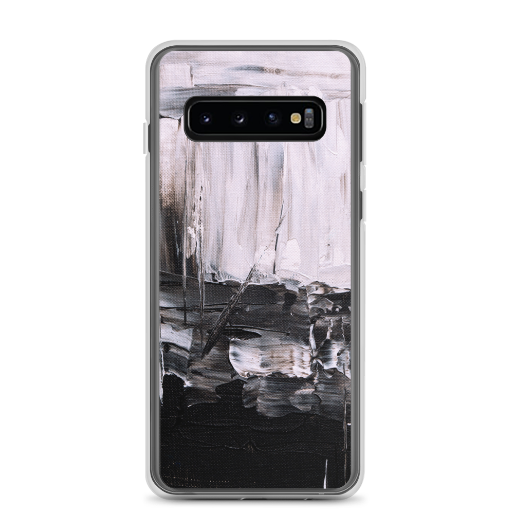 Samsung Galaxy S10 Black & White Abstract Painting Samsung Case by Design Express