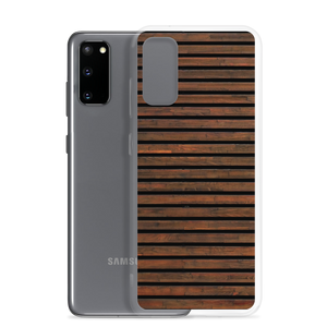 Horizontal Brown Wood Samsung Case by Design Express