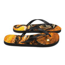 Yellow Orange Abstract Flip-Flops by Design Express