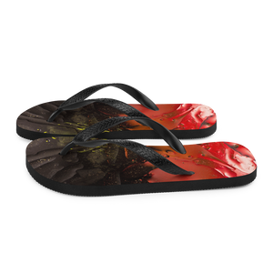 Abstract 02 Black Red Flip-Flops by Design Express