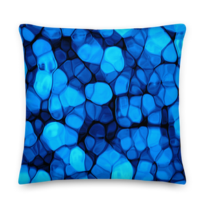 22×22 Crystalize Blue Premium Pillow by Design Express