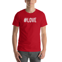 Red / S Hashtag #LOVE Short-Sleeve Unisex T-Shirt by Design Express