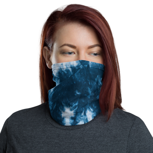 Default Title Blue Tie Dye Neck Gaiter Masks by Design Express