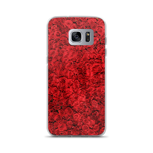 Samsung Galaxy S7 Edge Red Rose Pattern Samsung Case by Design Express