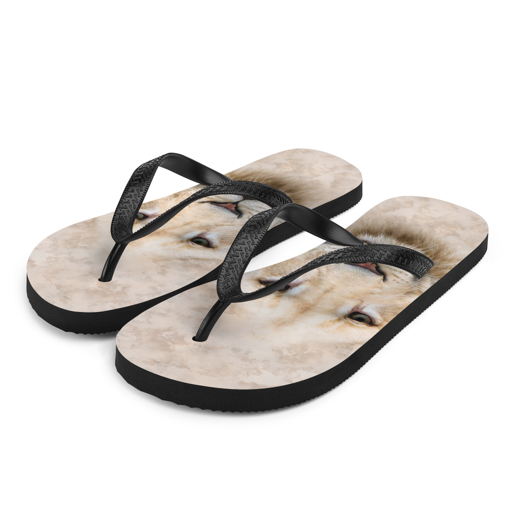 S White Lion Flip-Flops by Design Express