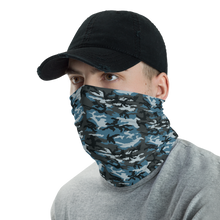 Muted Blue Camo Neck Gaiter Masks by Design Express