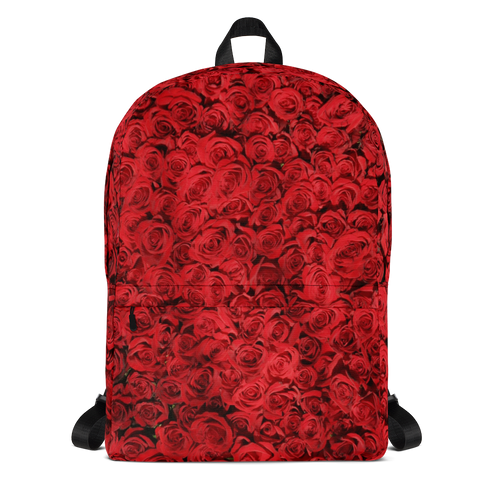 Default Title Red Rose Pattern Backpack by Design Express