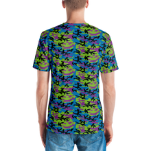 Green Blue Violet Camo Men's T-shirt by Design Express