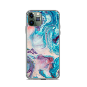 iPhone 11 Pro Blue Multicolor Marble iPhone Case by Design Express